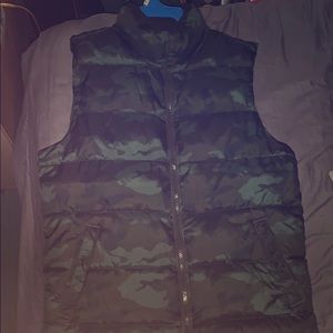 Green Camo bomber vest